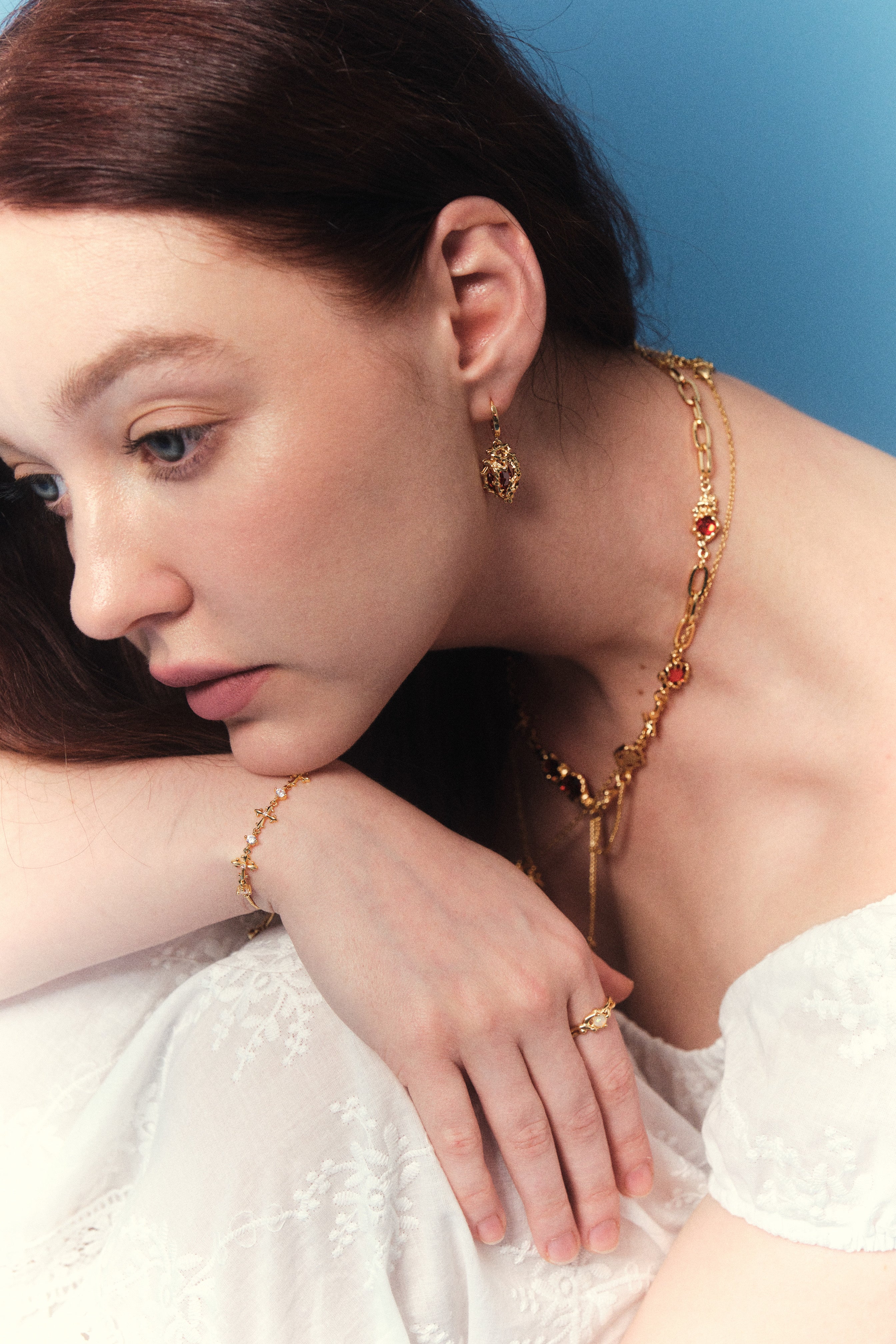 Multi Diamond Cross Bracelet