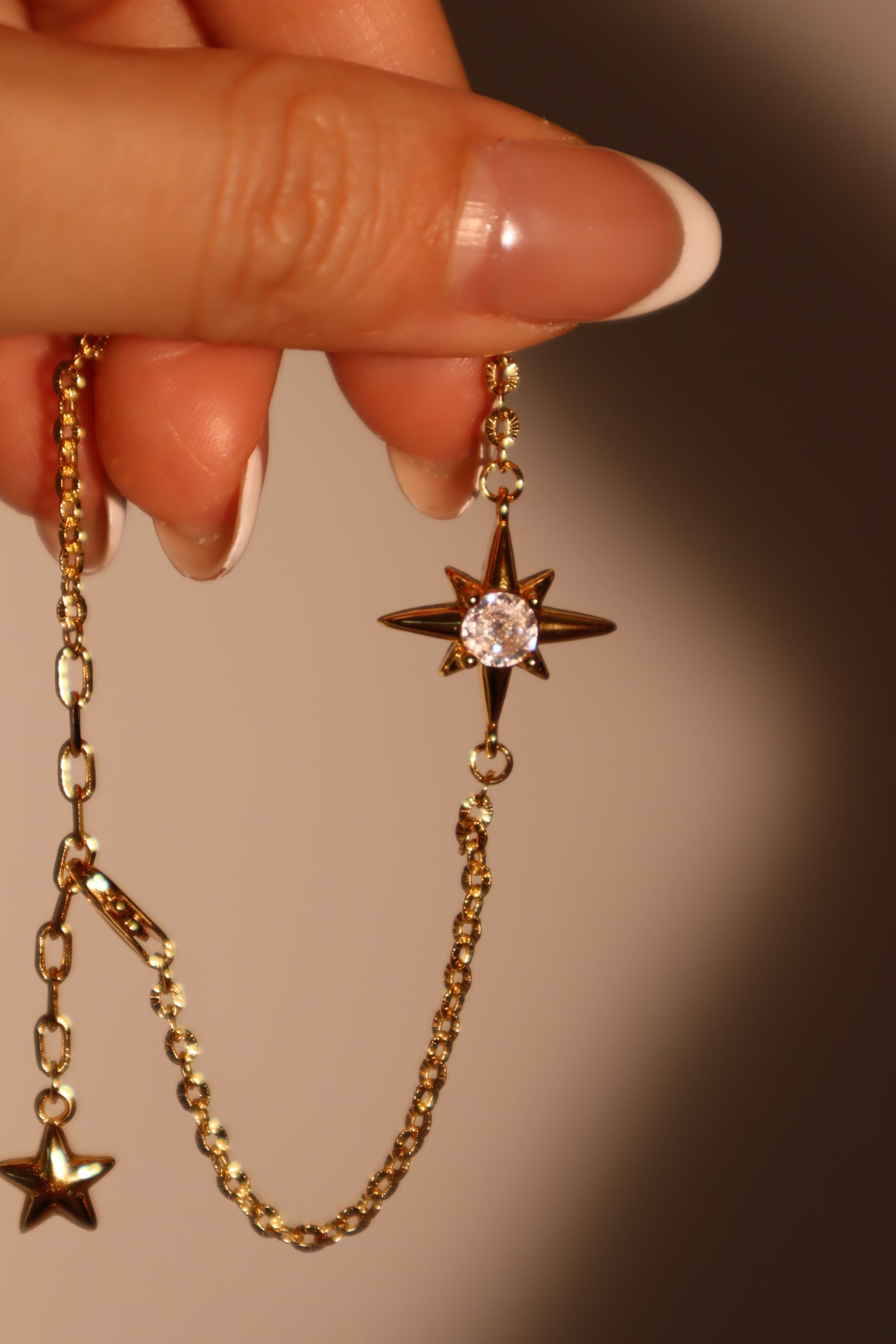 18K Real Gold Plated Pole Star Bracelet