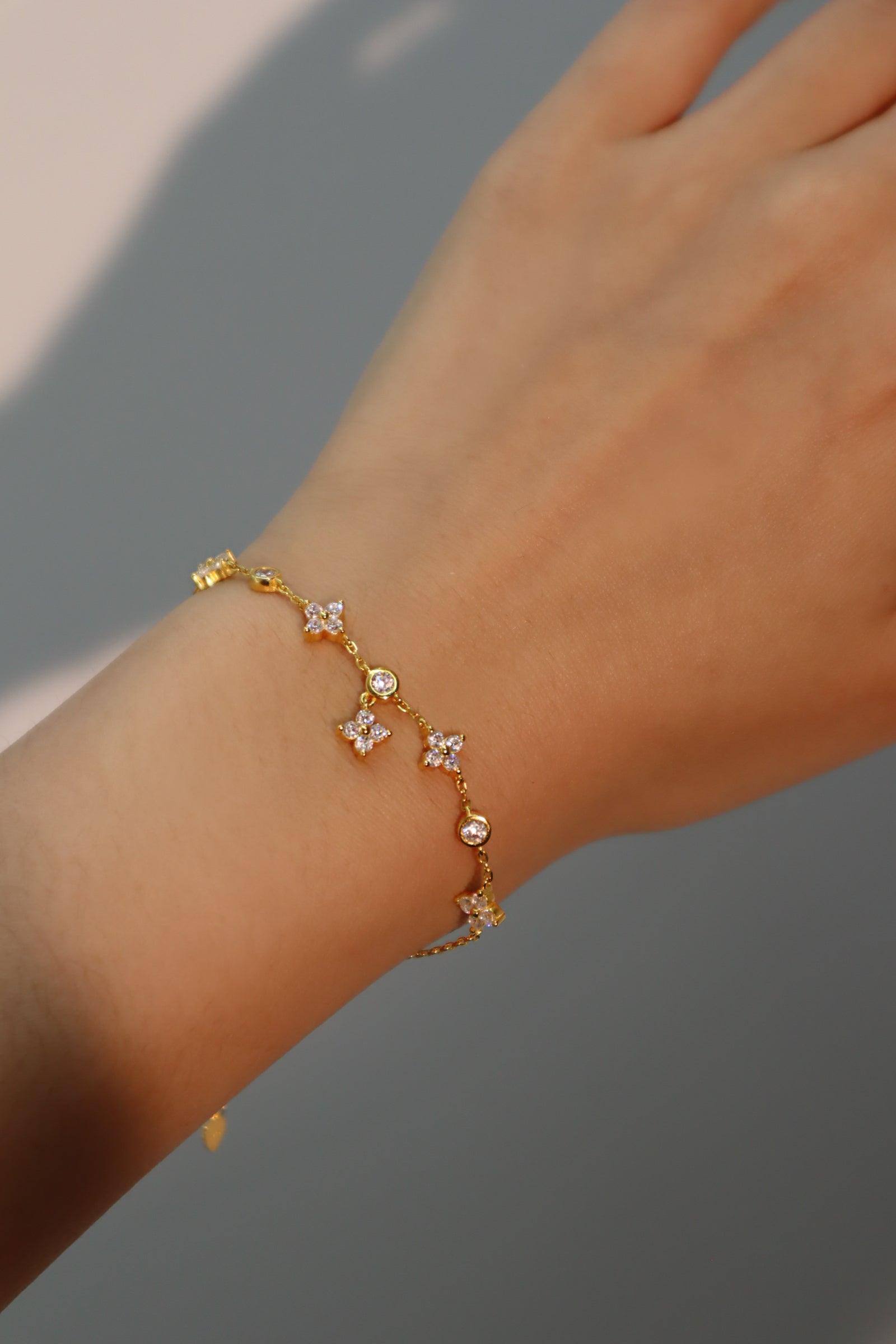 Vermeil Multi Lucky Leaf Bracelet