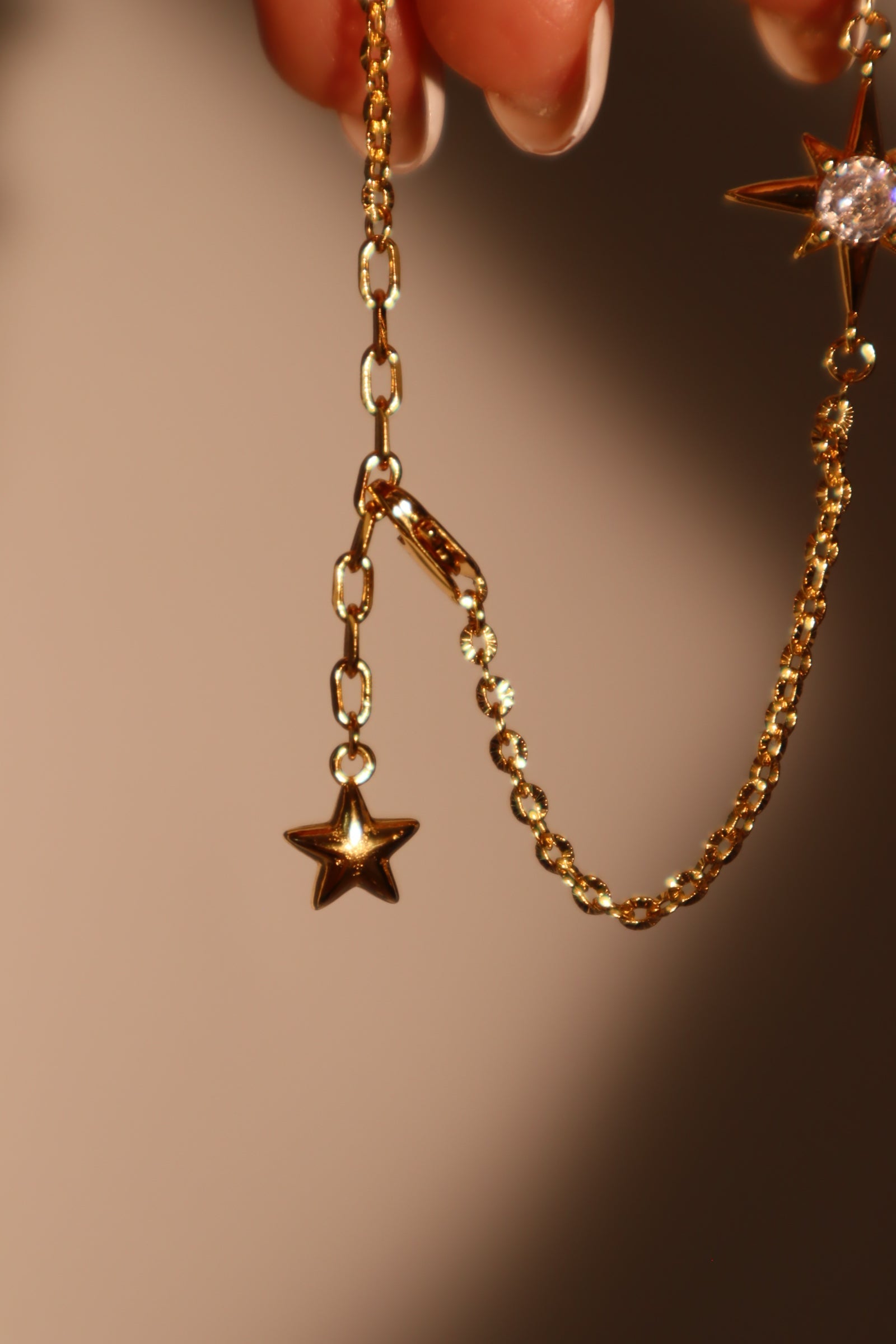 18K Real Gold Plated Pole Star Bracelet