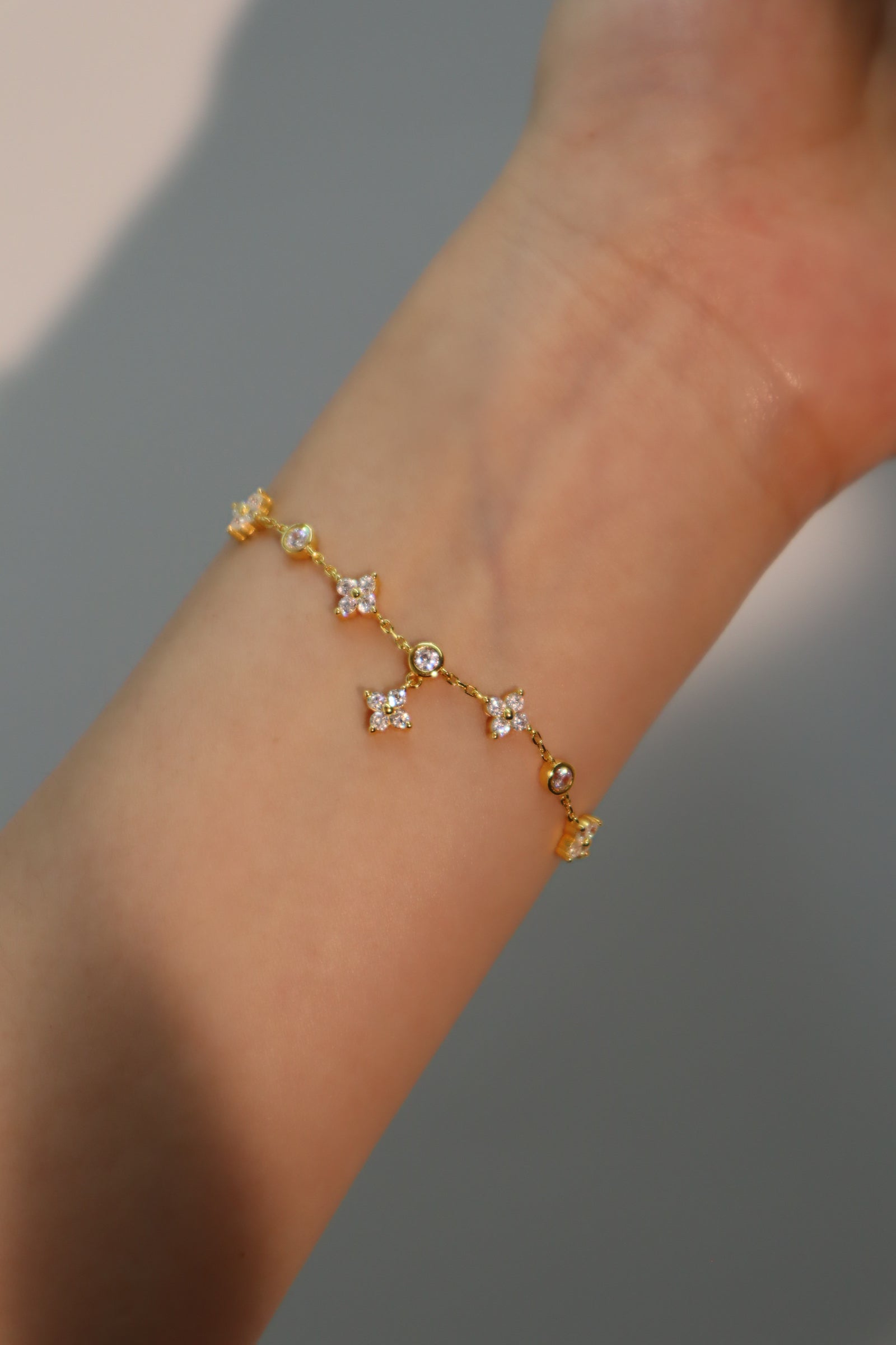 Vermeil Multi Lucky Leaf Bracelet