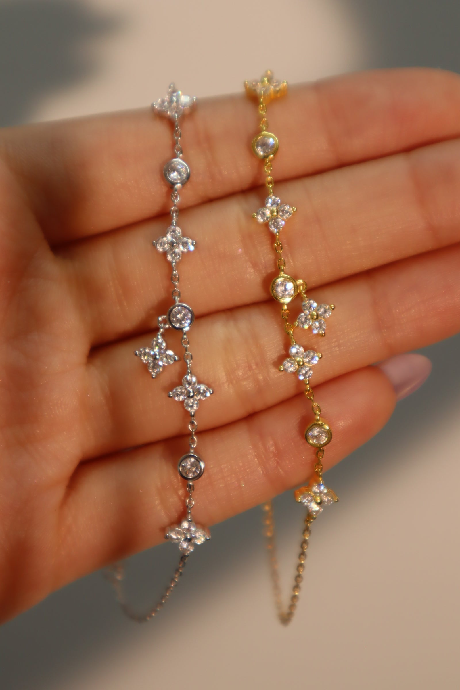 Vermeil Multi Lucky Leaf Bracelet