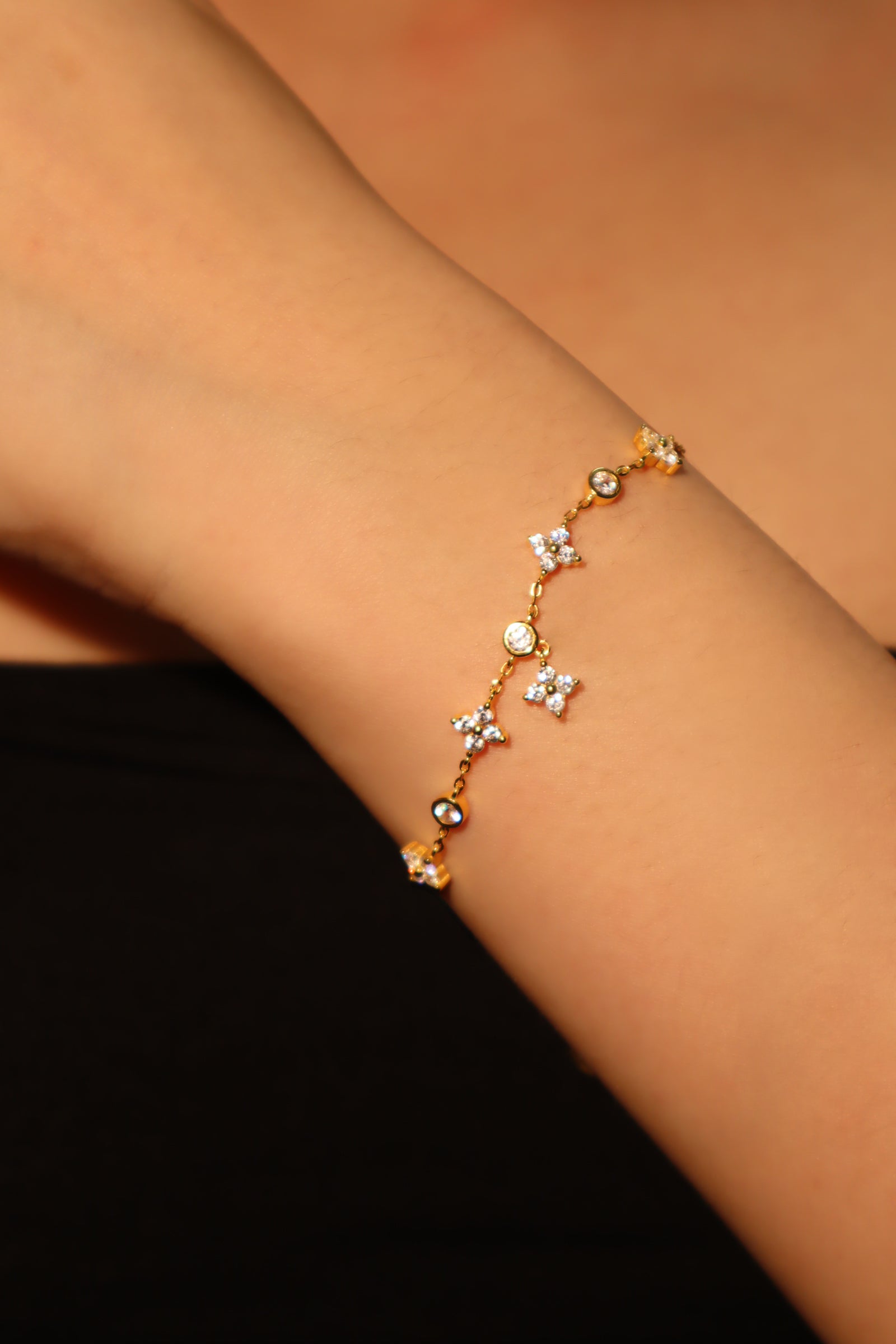 Vermeil Multi Lucky Leaf Bracelet